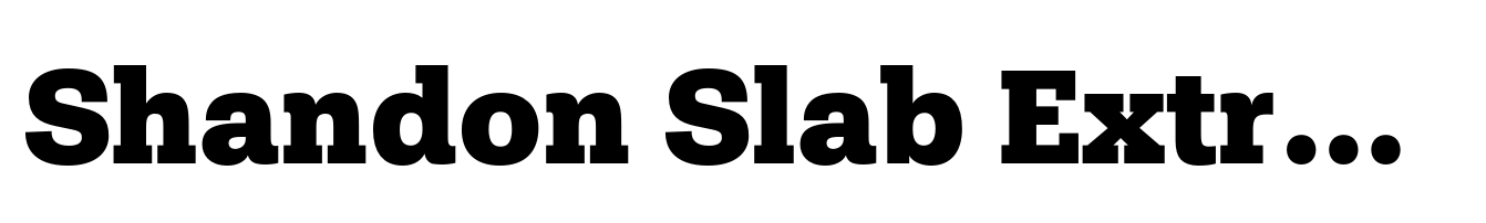 Shandon Slab Extra Bold
